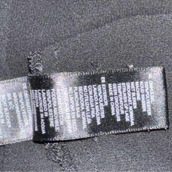 Forever 21 Solid Black Long Sleeve Button Down Tie Front Open Sleeve Blouse M - Picture 10 of 13